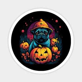 Pug Halloween Magnet